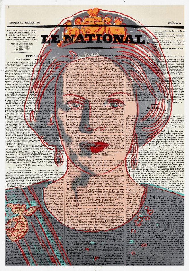 Queen Beatrix Newspaper Glass Wall Art Monique Store