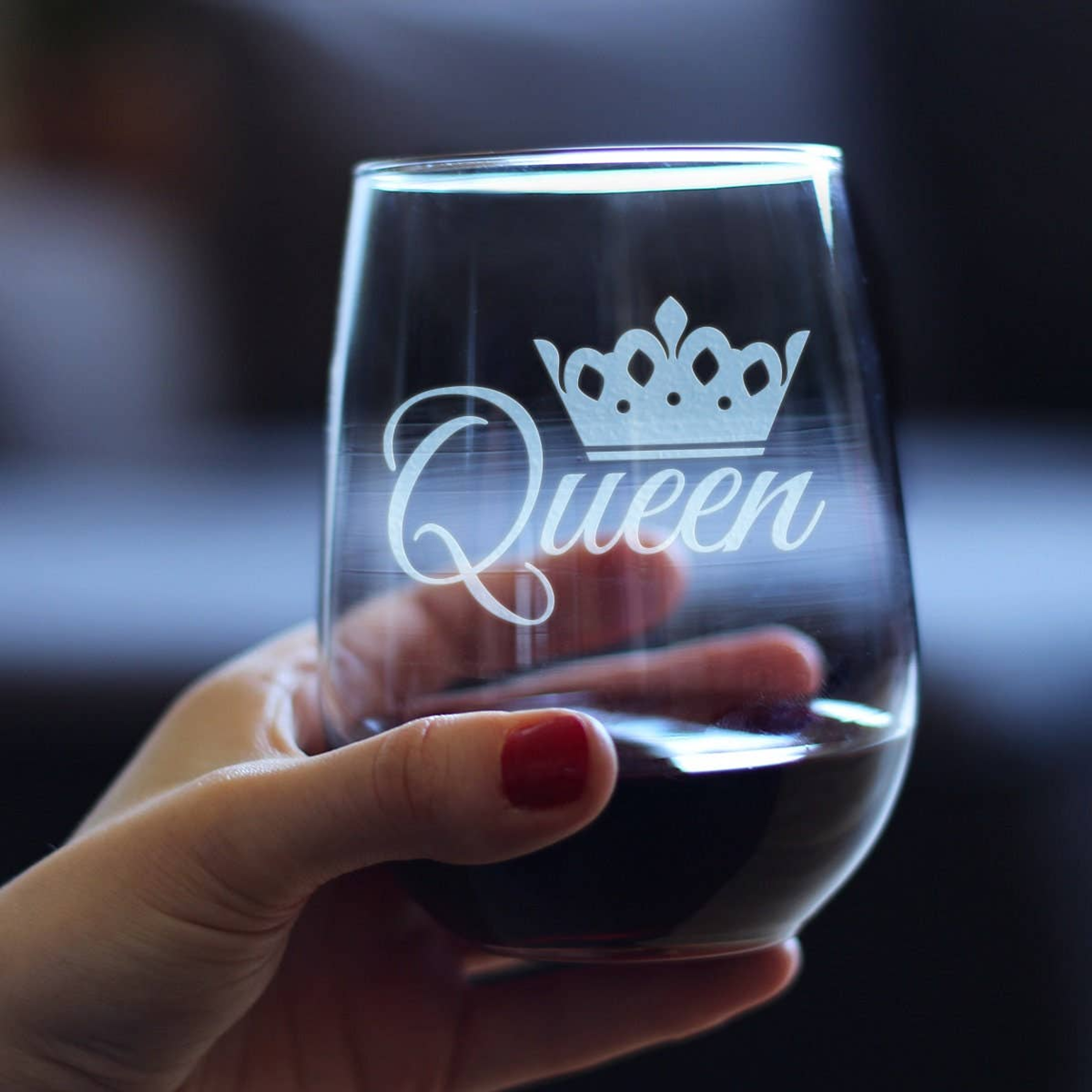 Queen Stemless Wine Glass -  Gifts and Decor Bevvee