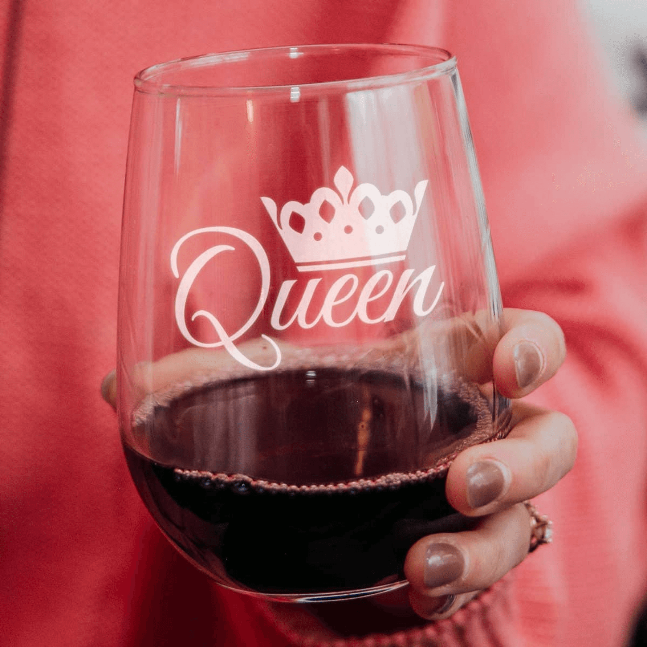 Queen Stemless Wine Glass -  Gifts and Decor Bevvee