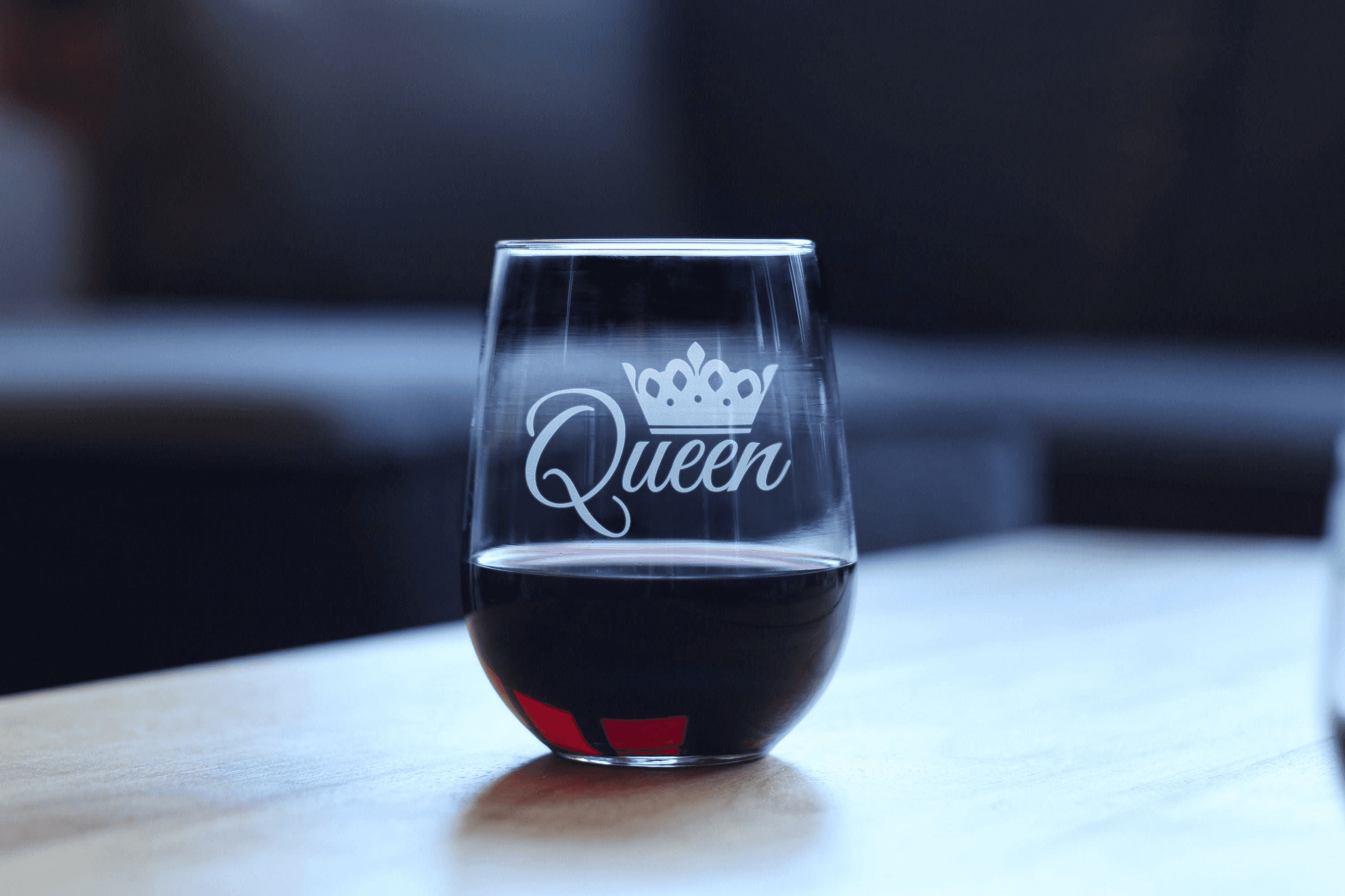 Queen Stemless Wine Glass -  Gifts and Decor Bevvee