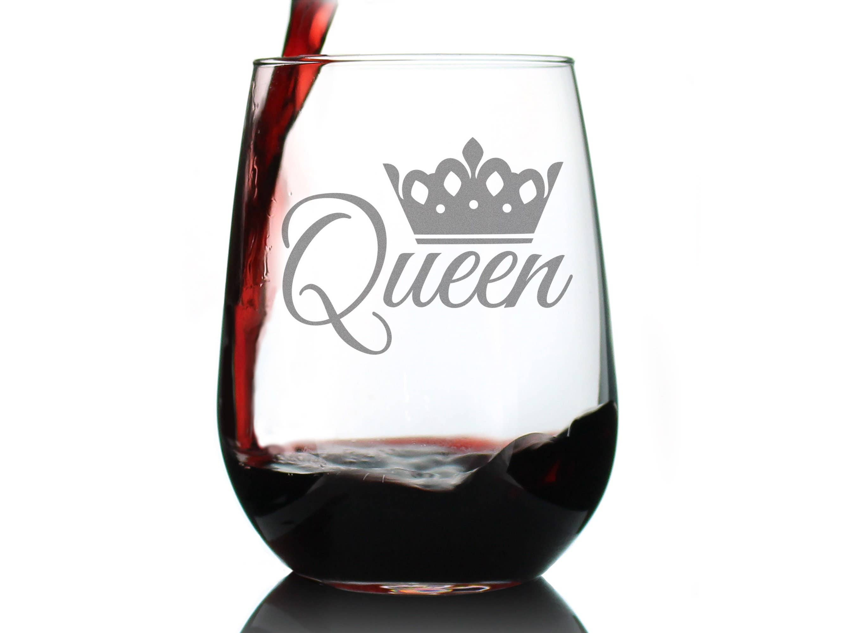 Queen Stemless Wine Glass -  Gifts and Decor Bevvee