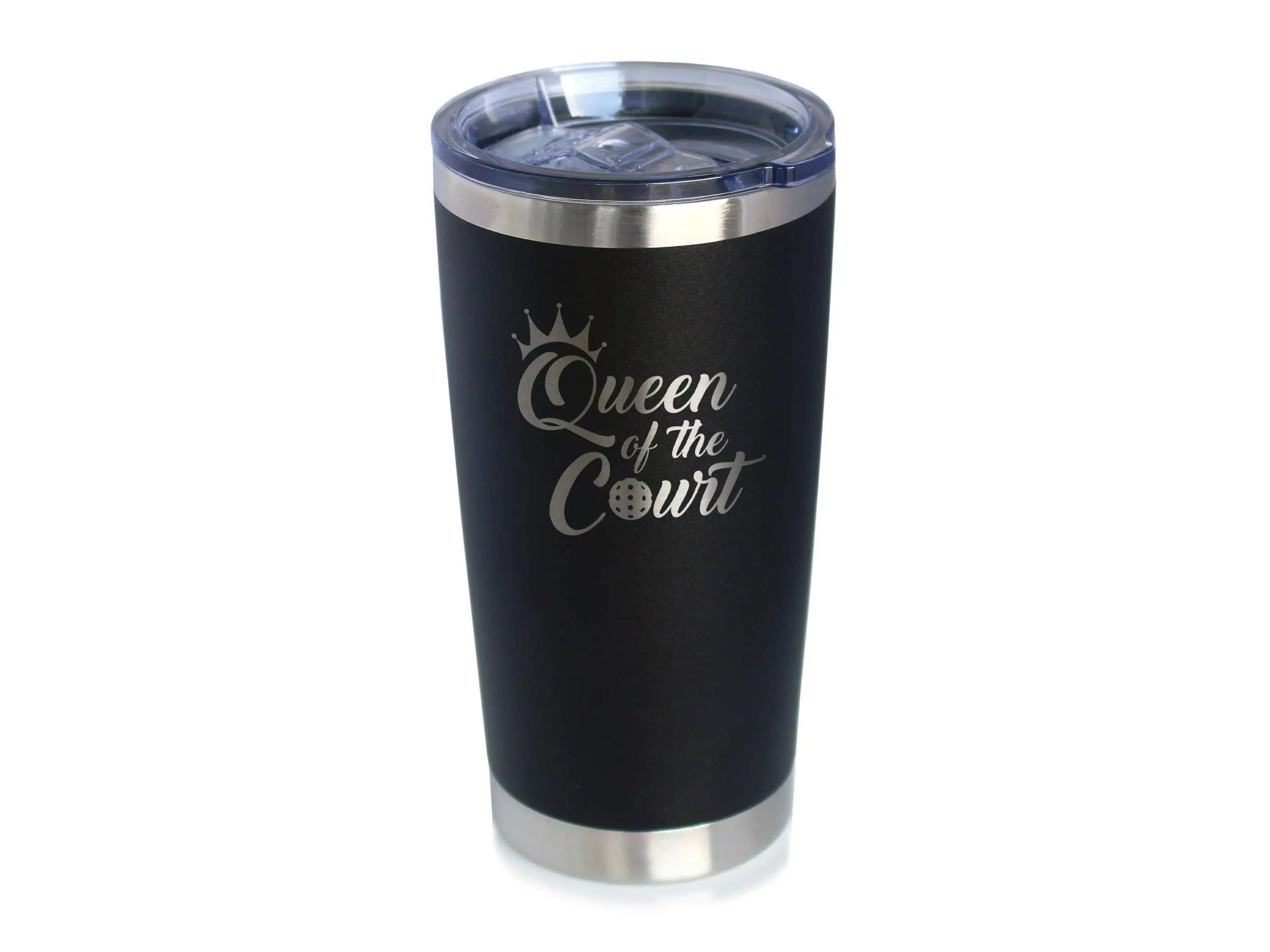 Queen of the Court Insulated Travel Tumbler Pickleball Gifts Bevvee