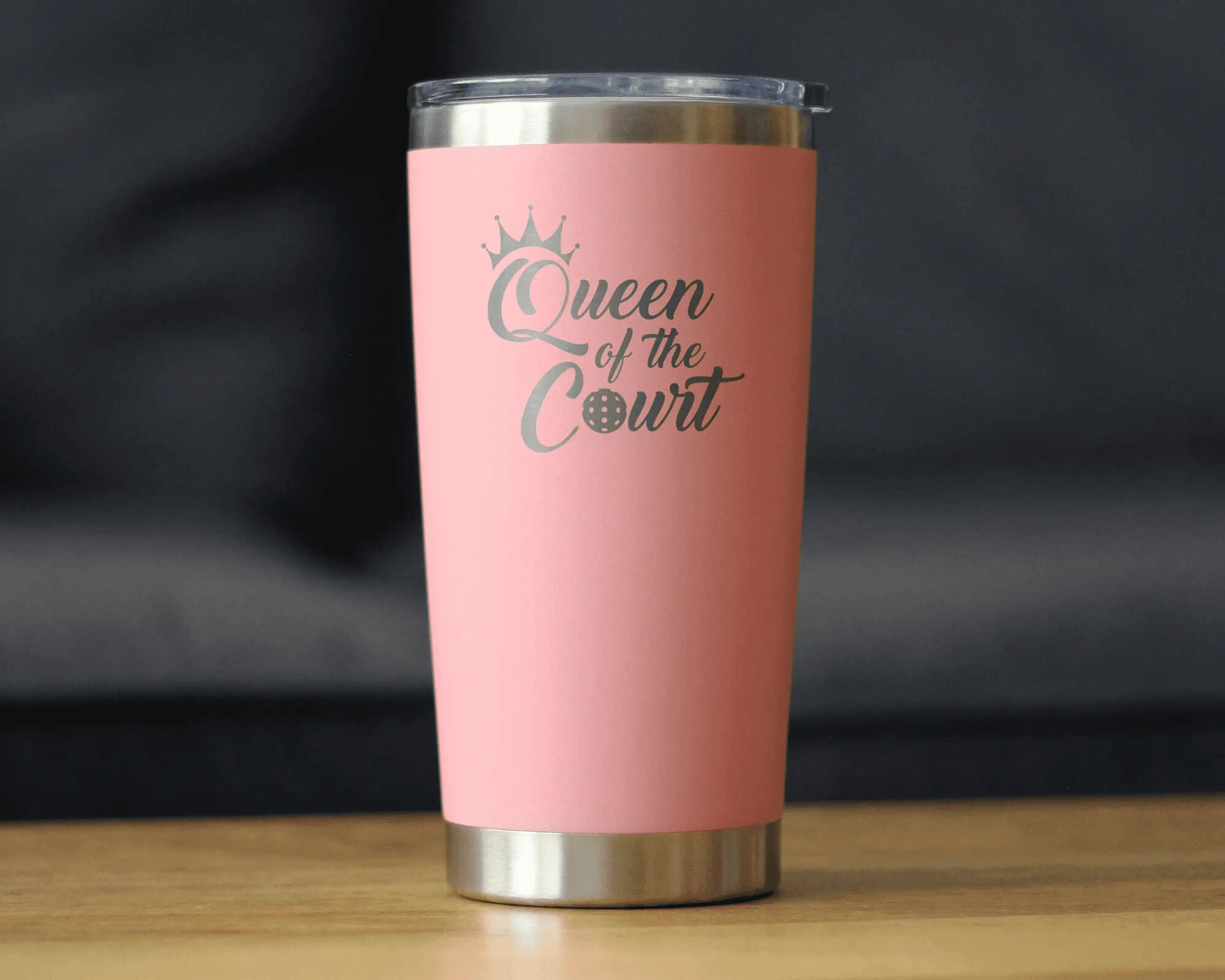 Queen of the Court Insulated Travel Tumbler Pickleball Gifts Bevvee