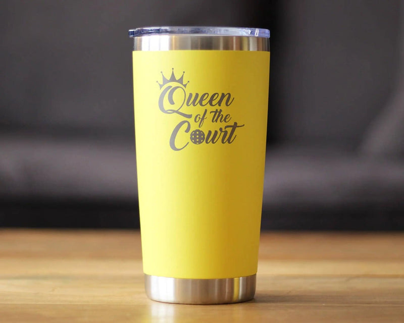 Queen of the Court Insulated Travel Tumbler Pickleball Gifts Bevvee