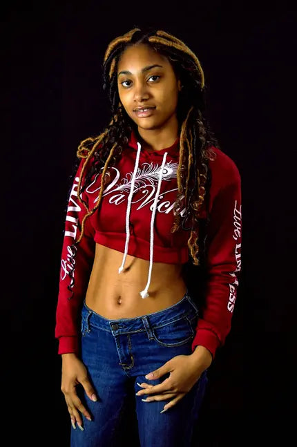 Queens Infinite CropTop Hoodie VaVichi Clothiers