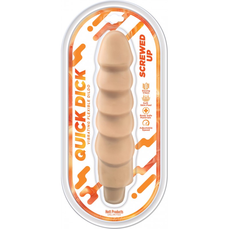 Quick Dick Screwed Up Vibration Realistic Dildo HOTT Products