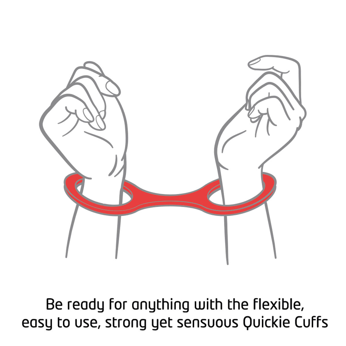 Quickie Cuffs - Medium - Red Creative Conceptions