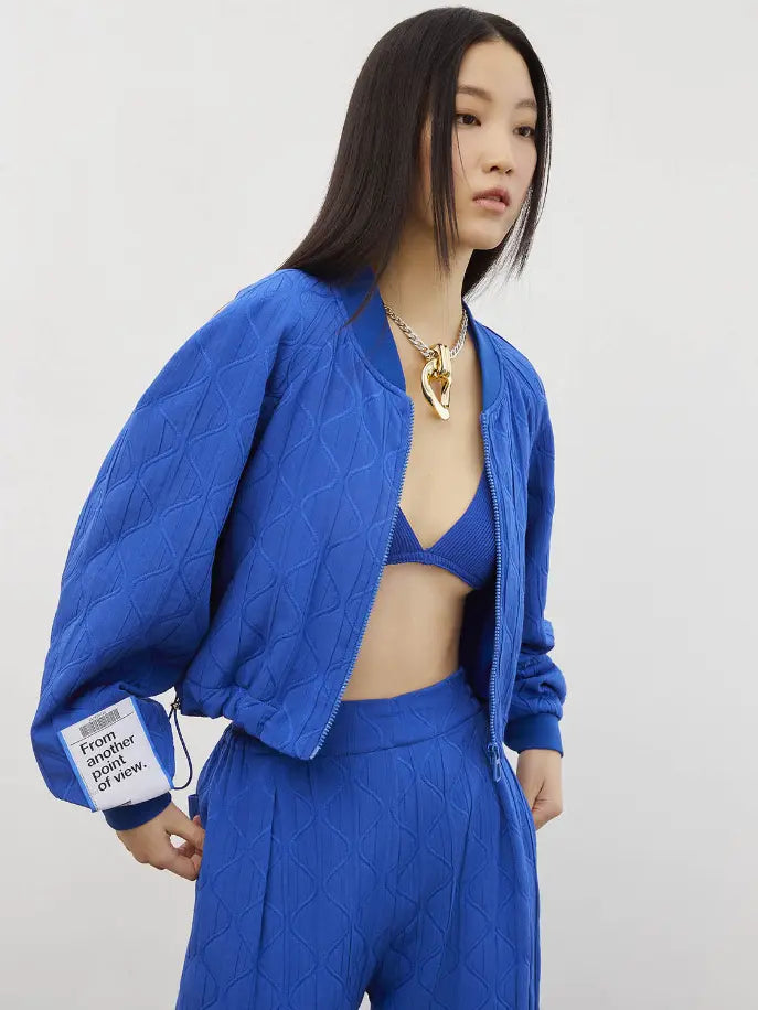 Quilted Bomber Jacket Nocturne
