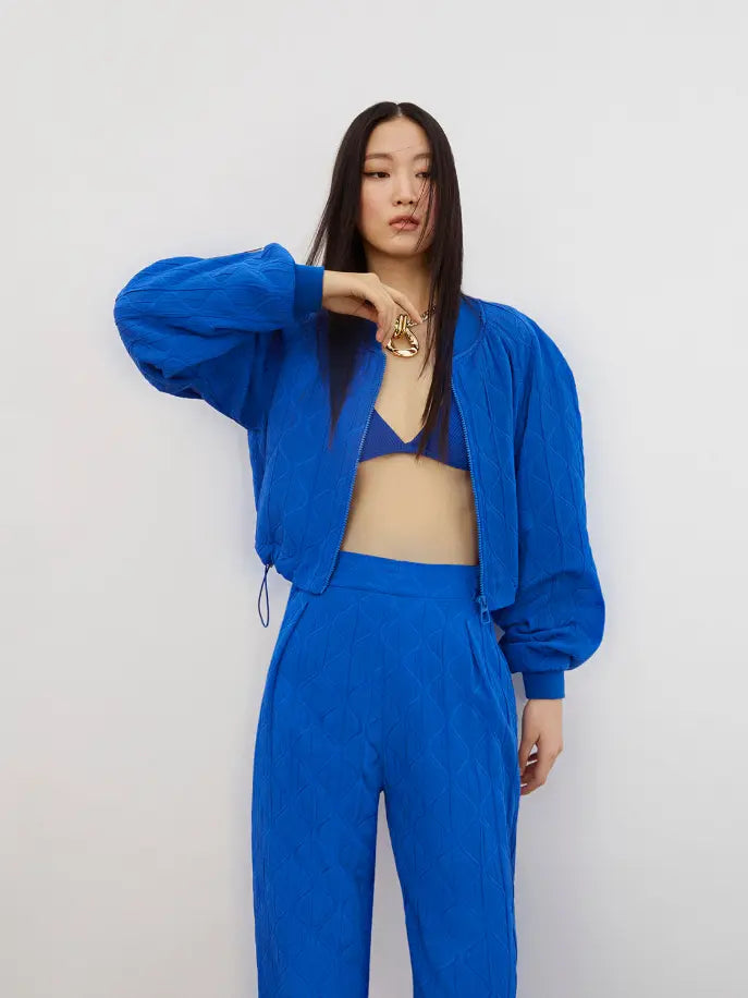 Quilted Bomber Jacket Nocturne