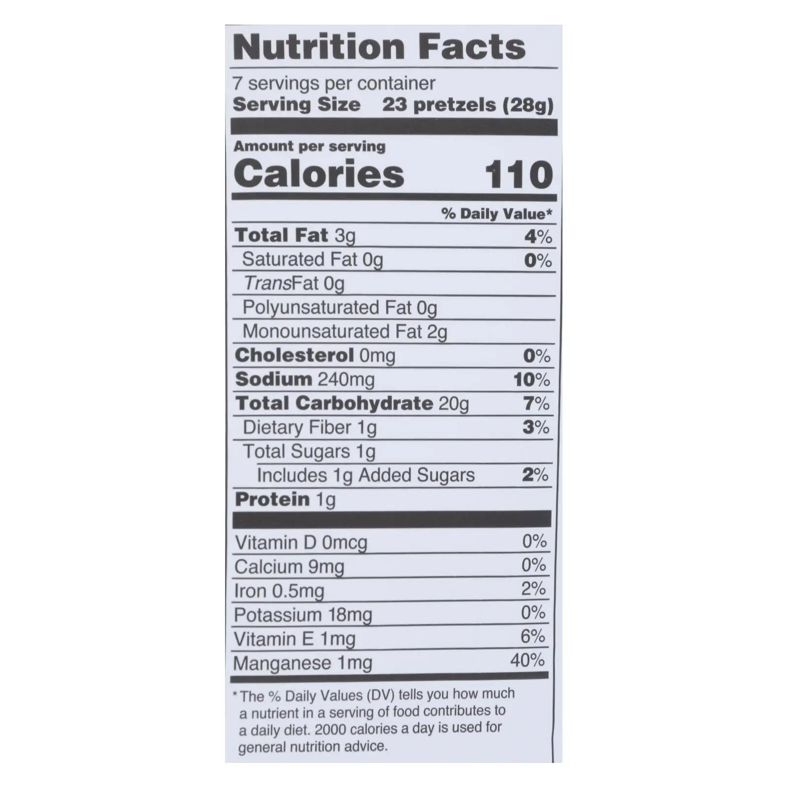 Quinn - Pretzels Classic Sea Salt - Case Of 8-5.6 Oz Quinn Snacks