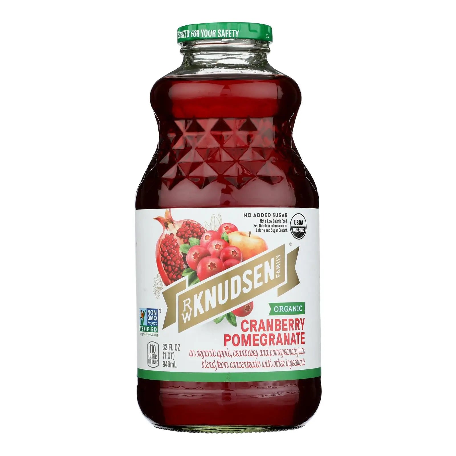 R.w. Knudsen - Organic Juice - Cranberry Pomegranate - Case Of 6 - 32 Fl Oz R.w. Knudsen