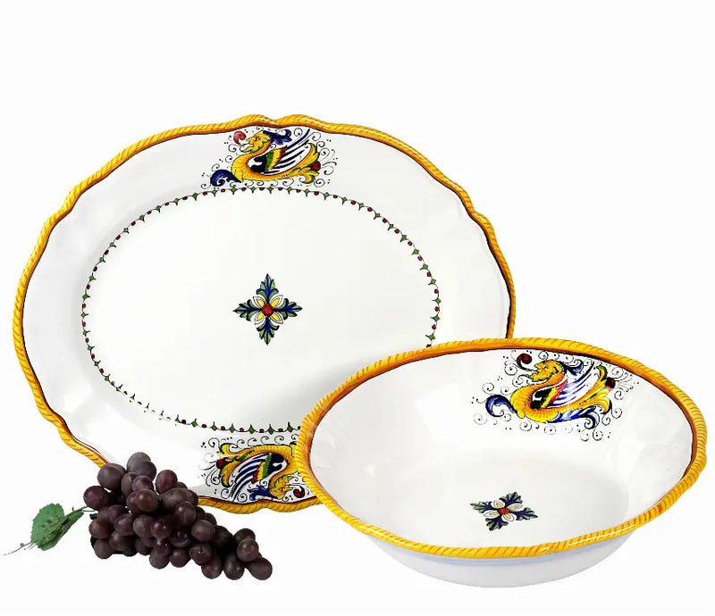 RAFFAELLESCO Bowls for Serving Pasta or Salad Artistica Italian Gallery