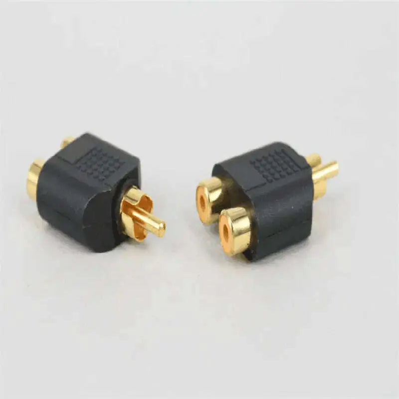 RCA-jack-Y-Splitter-AV-Audio-Video-Plug-Adapter-1-Male-to-2-Female-Converter-GreatEagleInc-334209568