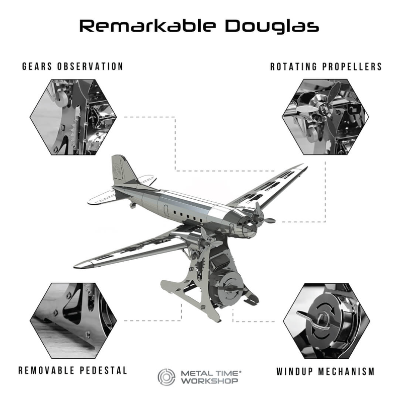 REMARKABLE DOUGLAS AIRCRAFT METAL-TIME
