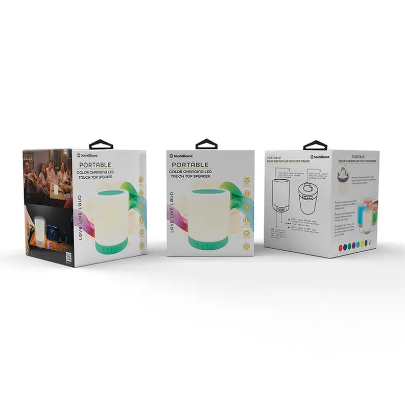 RGB Touch Top Wireless Speaker - Green Soundbound