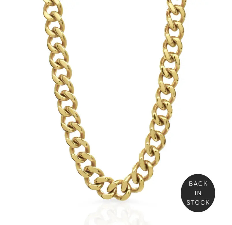 ROBERT GOLD CUBAN CHAIN NECKLACE Mai Desiree