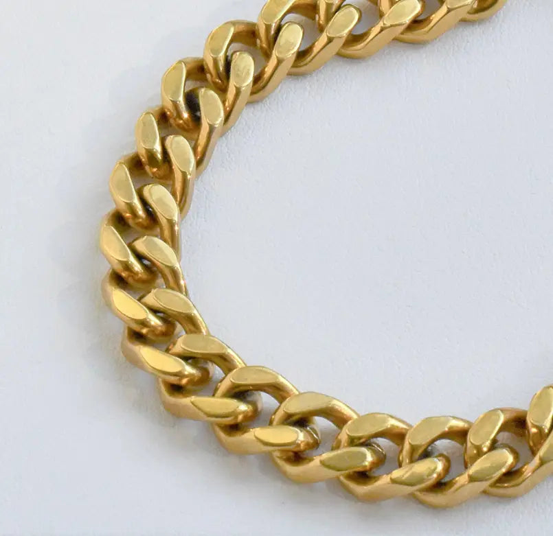 ROBERT GOLD CUBAN CHAIN NECKLACE Mai Desiree