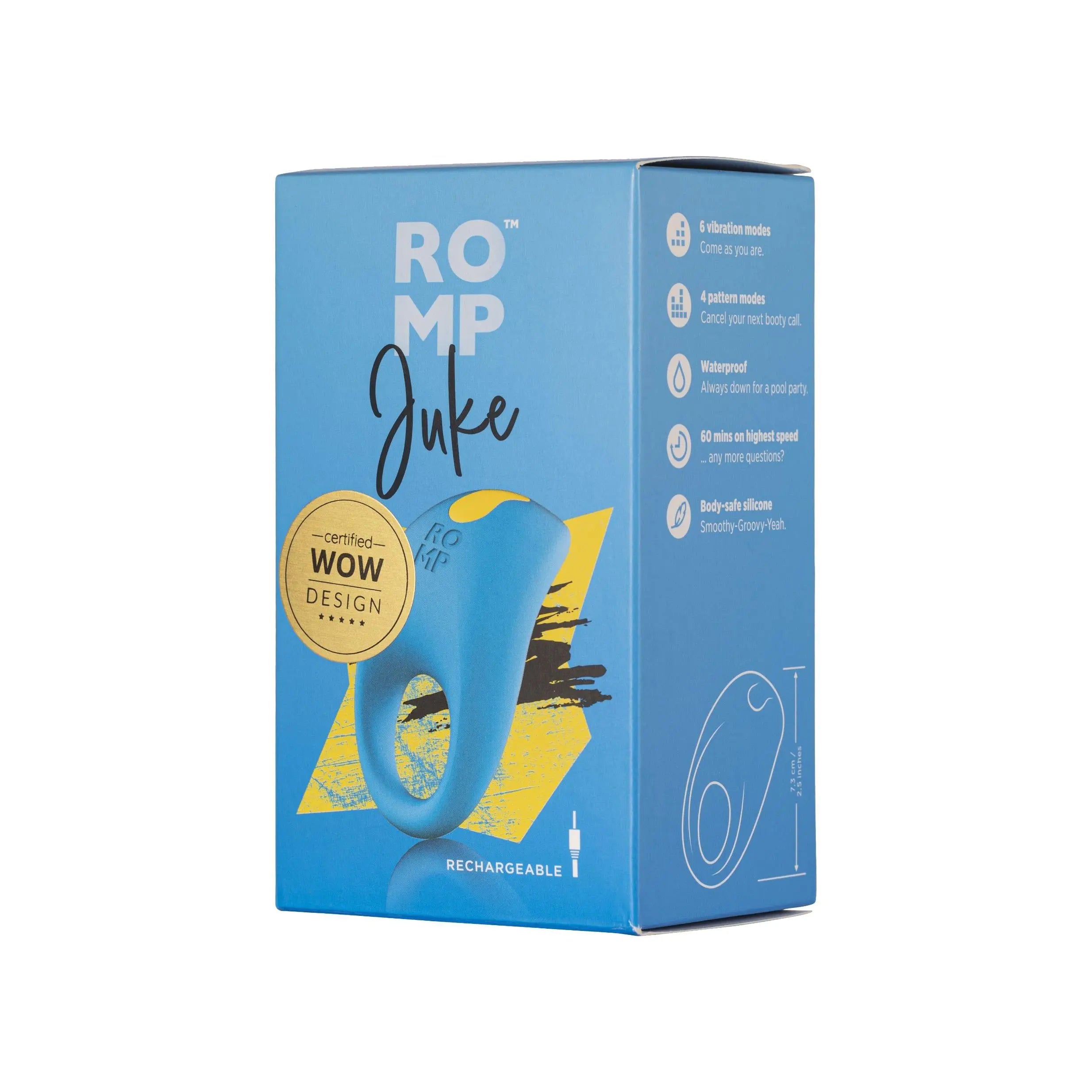 ROMP Juke Vibrating C-Ring - Blue ROMP