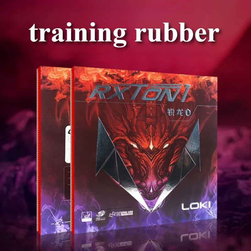 RXTON1 Table Tennis Training Rubbers High Elasticity Sponge Backing Medium Viscosity Rubbers Table Tennis Supplies GreatEagleInc