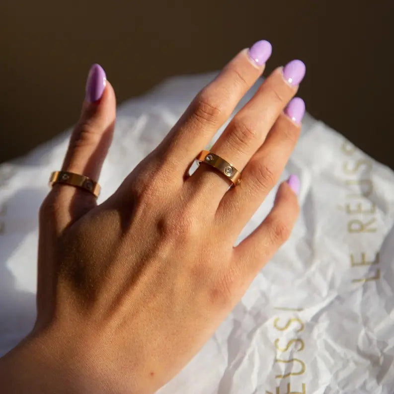 Radiant Rose Gold Gem Ring Maskup Corporation