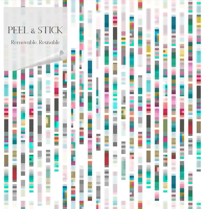 'Rain' Multi Stripe Peel & Stick Wallpaper SBC-LTD