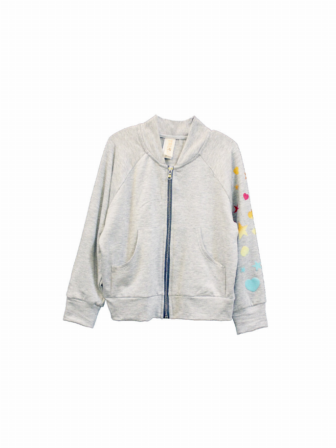 Rainbow Hearts & Stars Bomber Little Mass