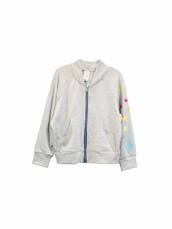 Rainbow Hearts & Stars Bomber Little Mass