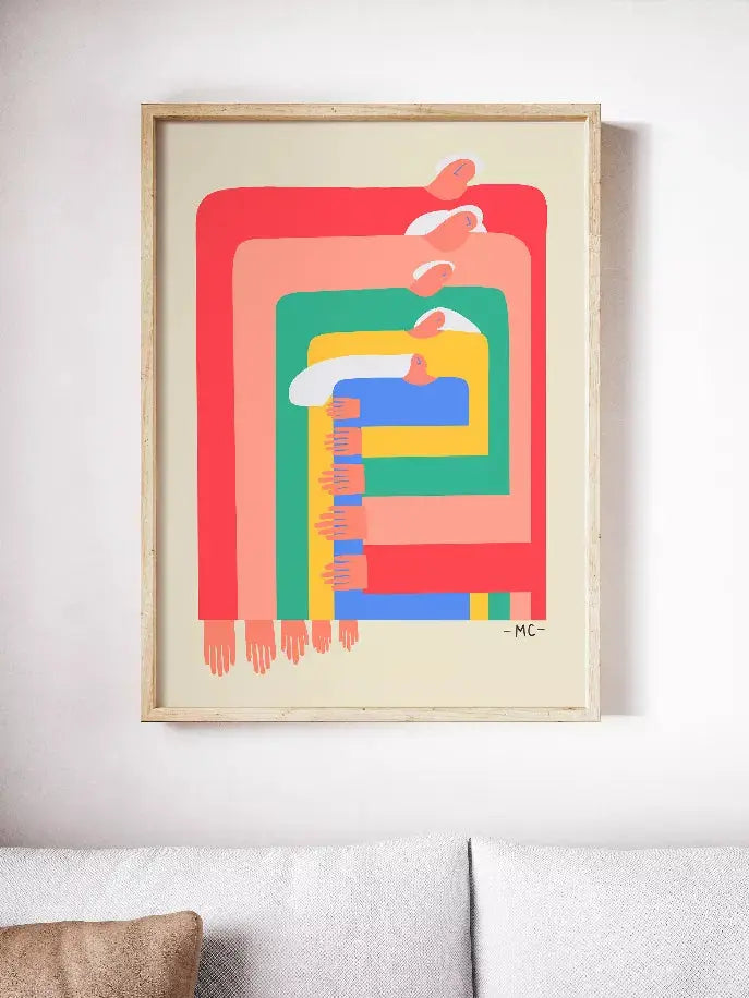 Rainbow Hug The Crafted Prints
