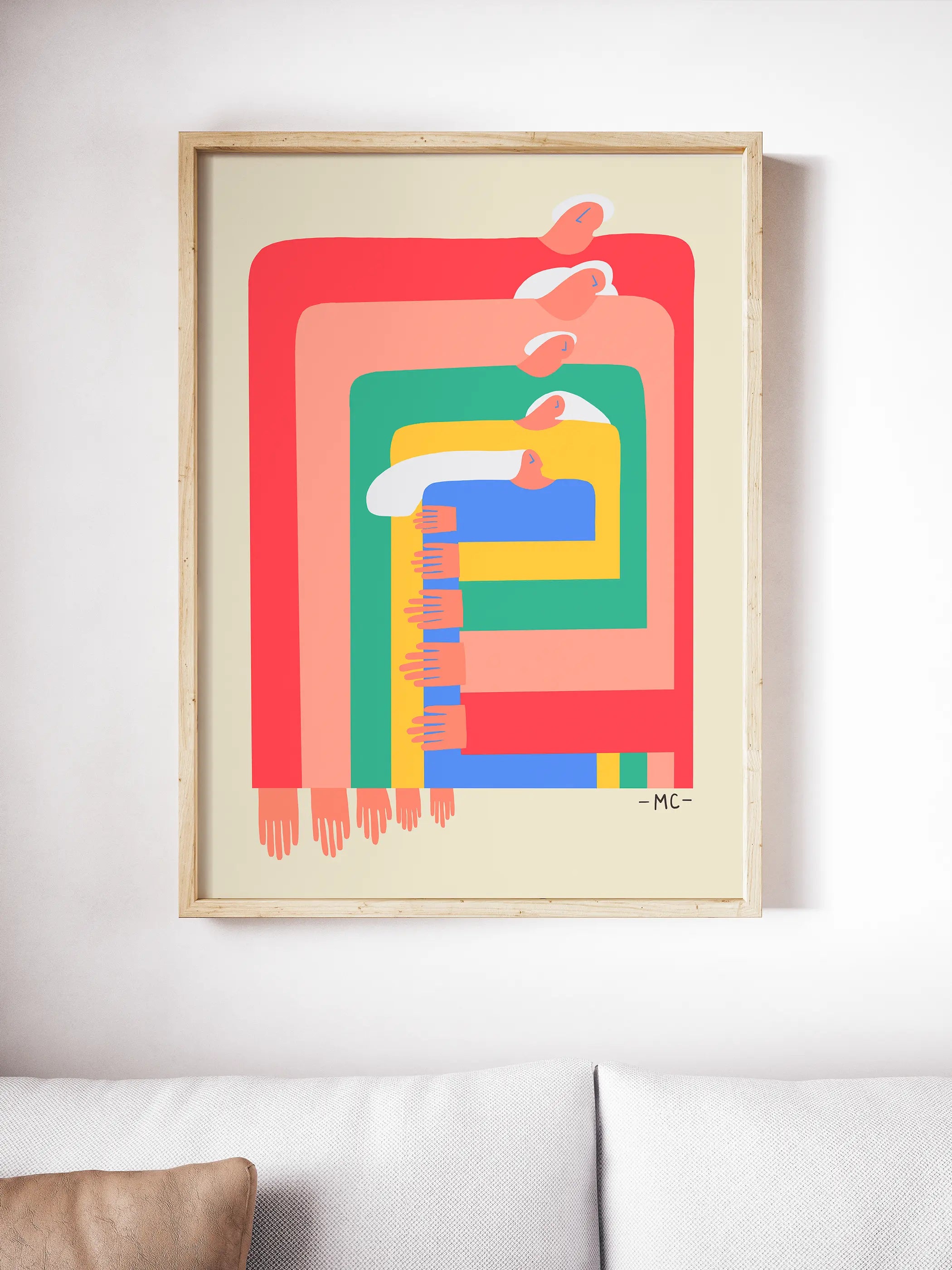 Rainbow Hug The Crafted Prints
