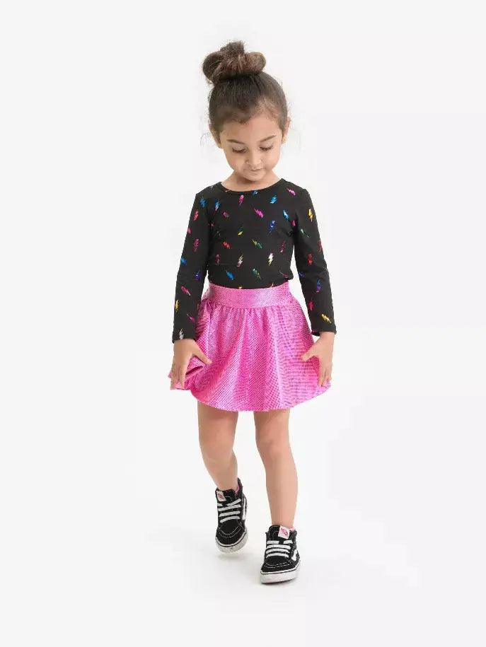 Rainbow Lighting Bolt Ballet Top Little Mass