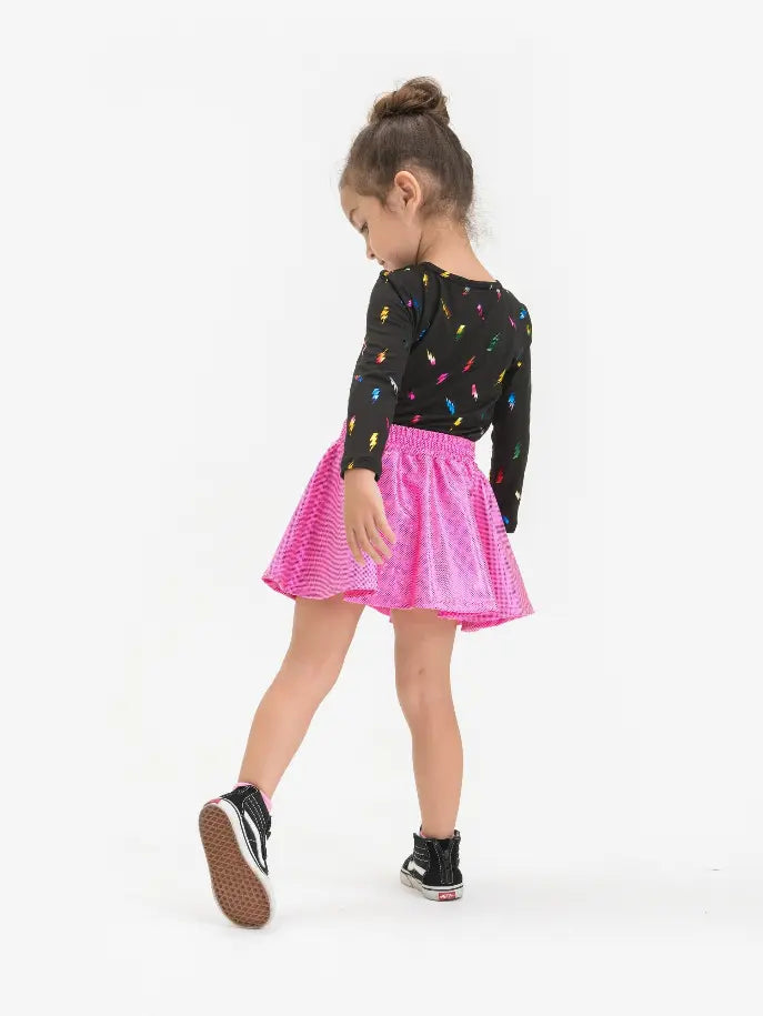 Rainbow Lighting Bolt Ballet Top Little Mass