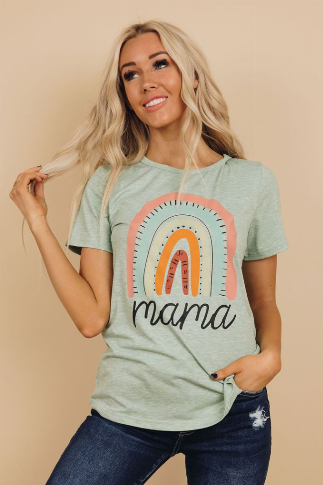 Rainbow Mama Tee Stay Warm in Style