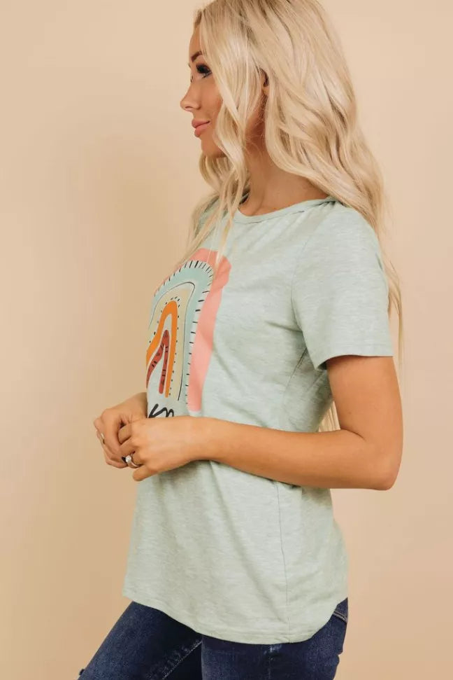 Rainbow Mama Tee Stay Warm in Style
