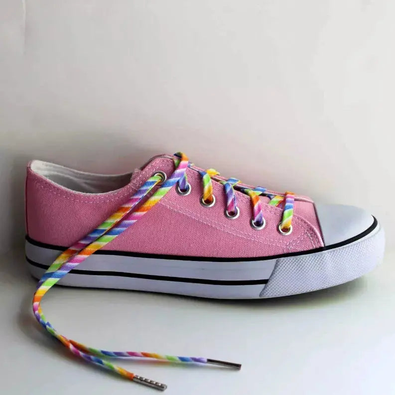 Rainbow Stripes Shoelaces Cutelaces