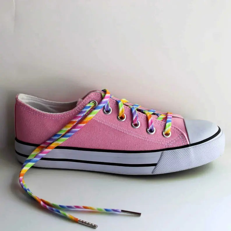 Rainbow Stripes Shoelaces Cutelaces