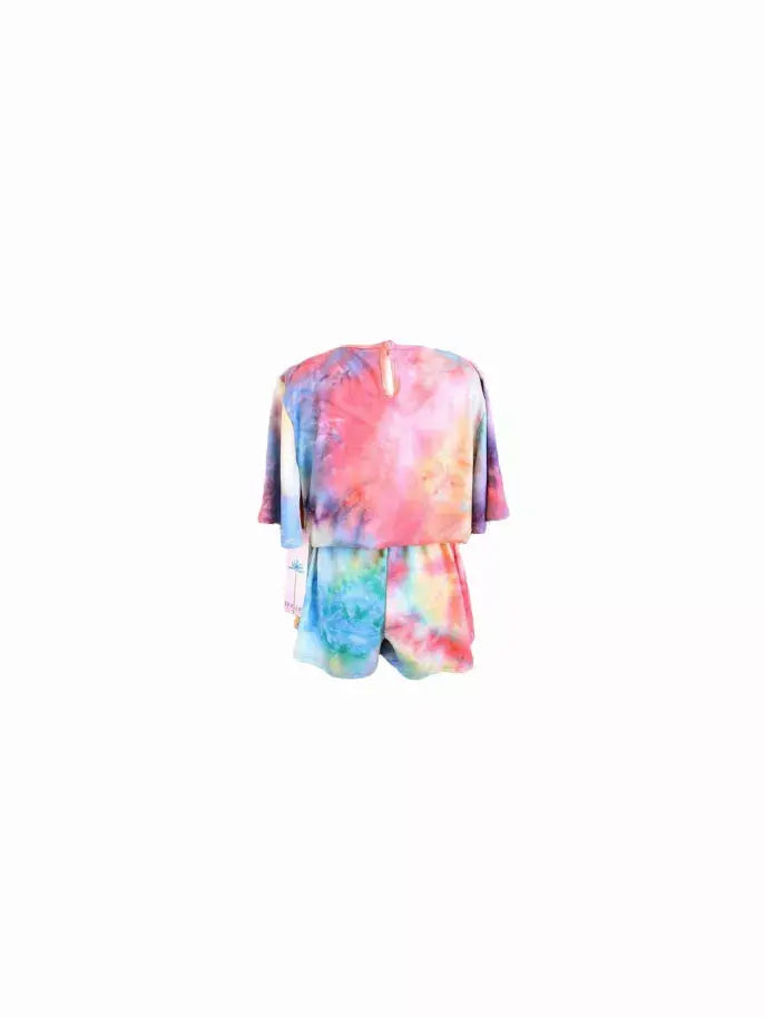 Rainbow Tie Dye Romper Tru Luv