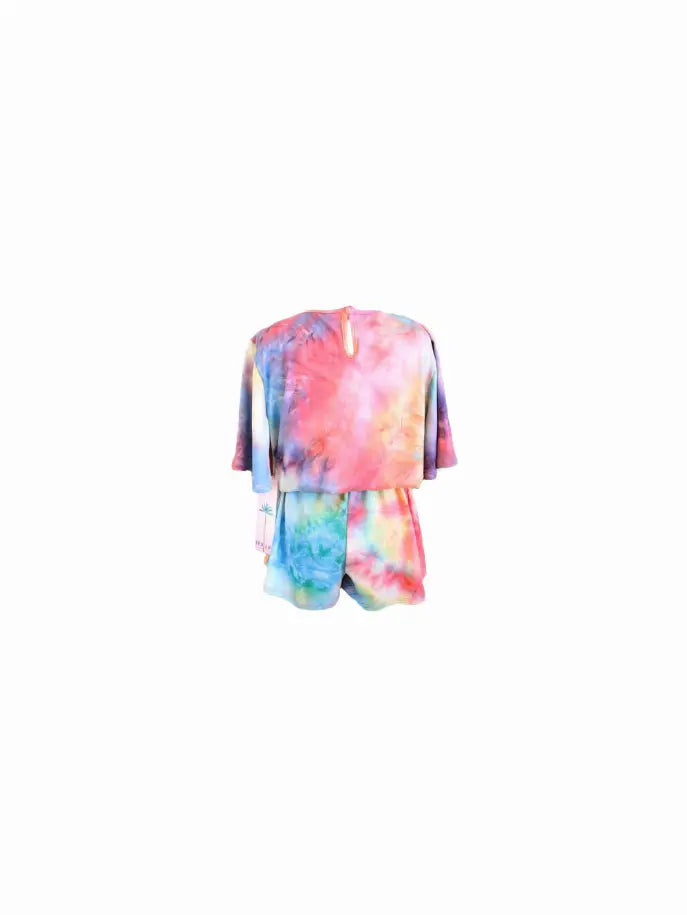 Rainbow Tie Dye Romper Tru Luv