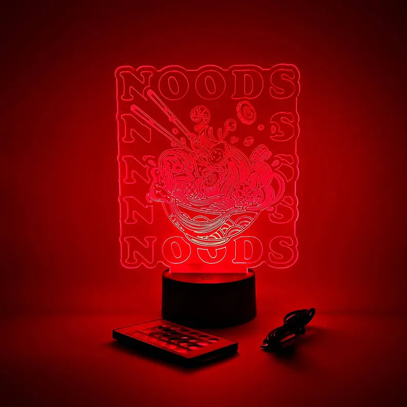 Ramen Noods LED Light | Chopsticks & Noodles "Noods" Lamp The 308 Collective