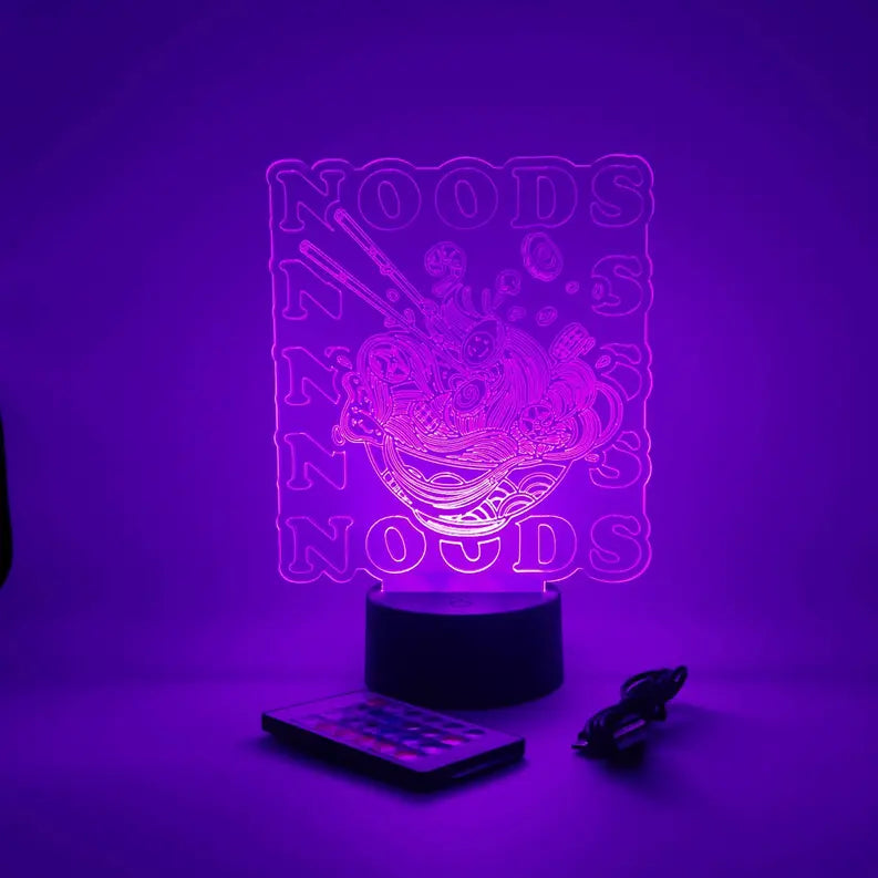 Ramen Noods LED Light | Chopsticks & Noodles "Noods" Lamp The 308 Collective