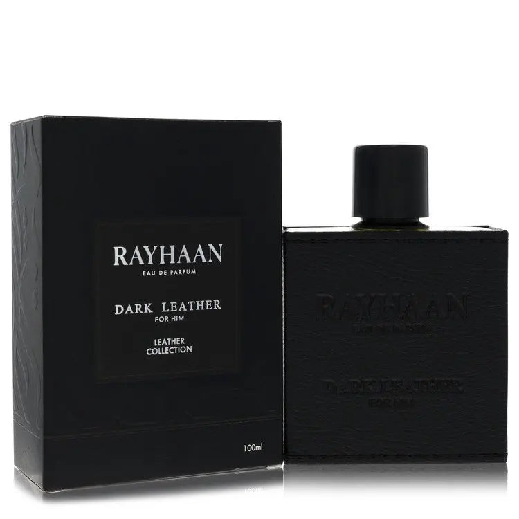 Rayhaan  Rayhaan Dark Leather by Rayhaan Eau De Parfum Spray 3.38 oz for Men for Fragrances for Men Rayhaan