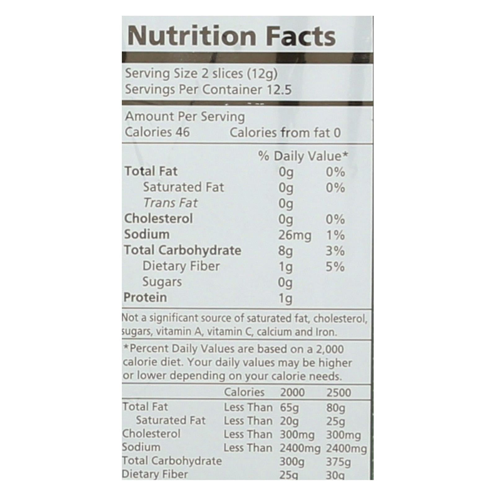 Real Foods Organic Corn Thins - Sesame - Case Of 6 - 5.3 Oz. Real Foods
