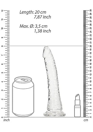 Realrock Slim Dildo Transparent SHOTS AMERICA