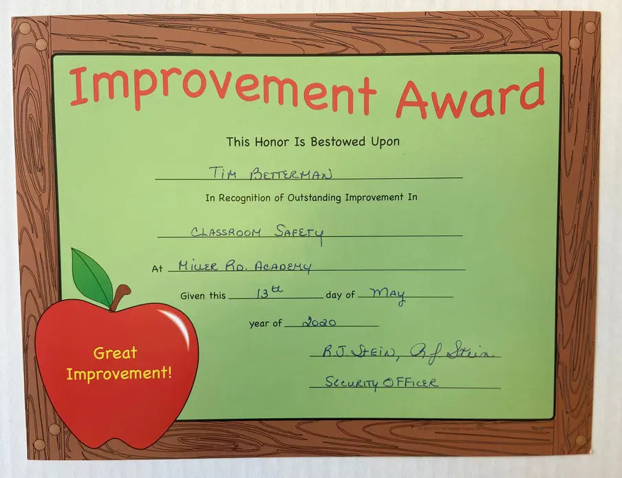 Recognition Certificate Creative Shapes