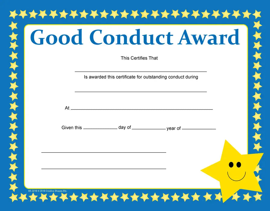 Recognition Certificate Creative Shapes