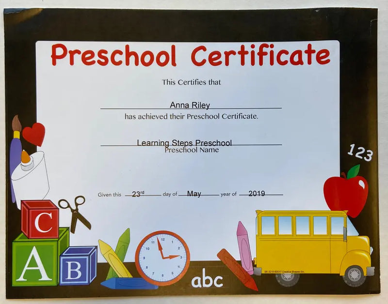 Recognition Certificate Creative Shapes