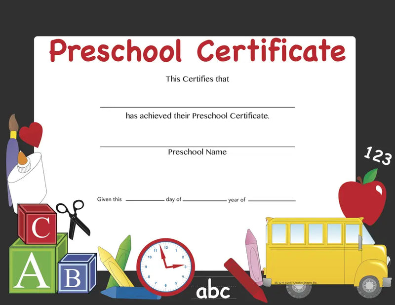 Recognition Certificate Creative Shapes