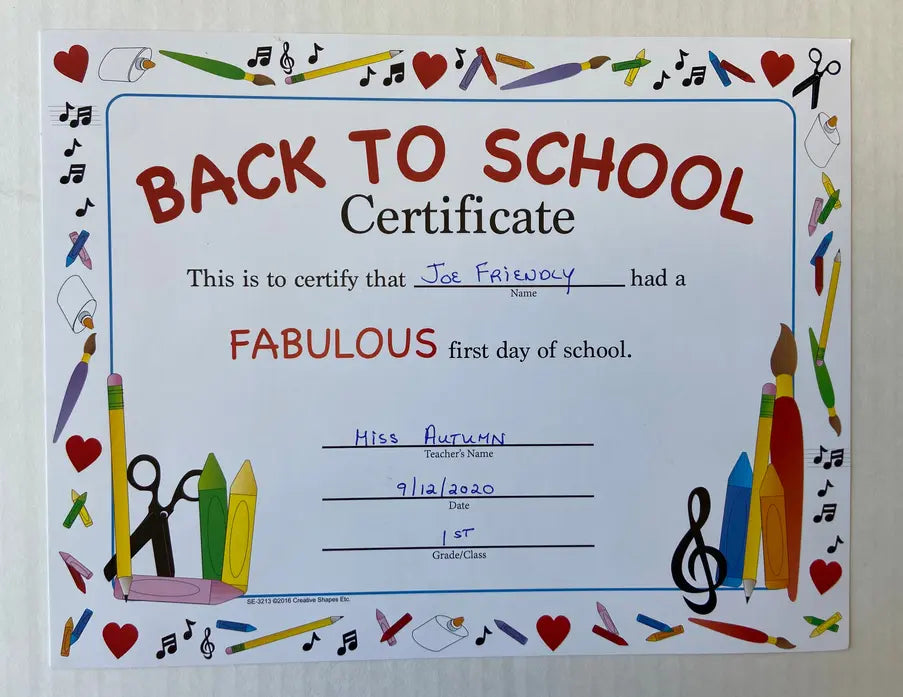 Recognition Certificate Creative Shapes
