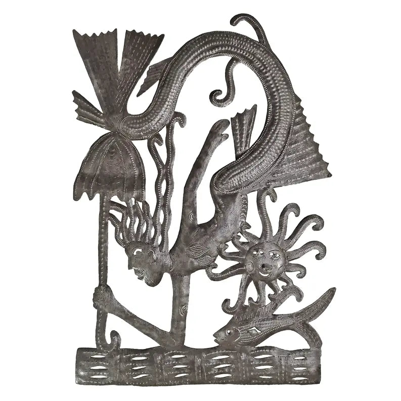 Rectangular Mermaid with Umbrella Le Primitif Galleries