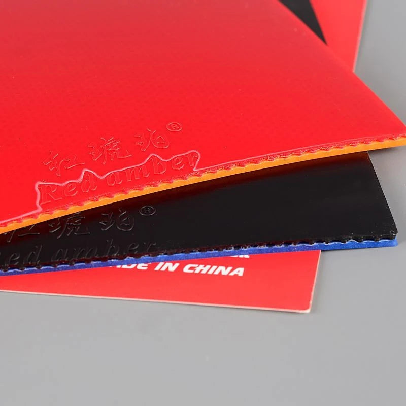 Red Amber Table Tennis Rubber Highly Elastic Stick Rubber Pips-In Ping Pong Rubber Astringent Sponge For Table Tennis Training GreatEagleInc