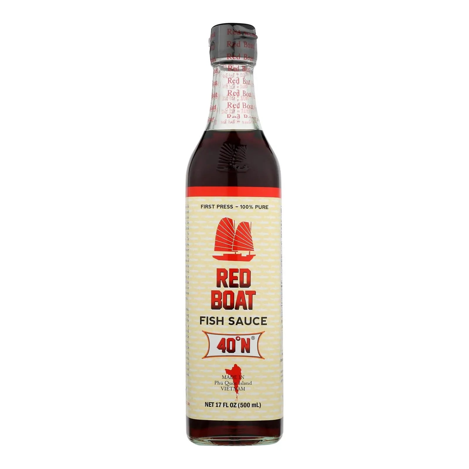 Red Boat Fish Sauce's Primary Ingredient  - Case Of 12 - 17 Oz Red Boat Fish Sauce